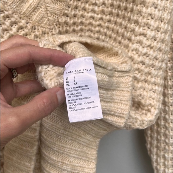 AE Whoa So Cozy Waffle V-Neck Sweater - Picture 4 of 4